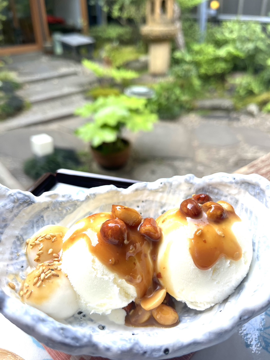 バニラアイス　ミーナッツみそ